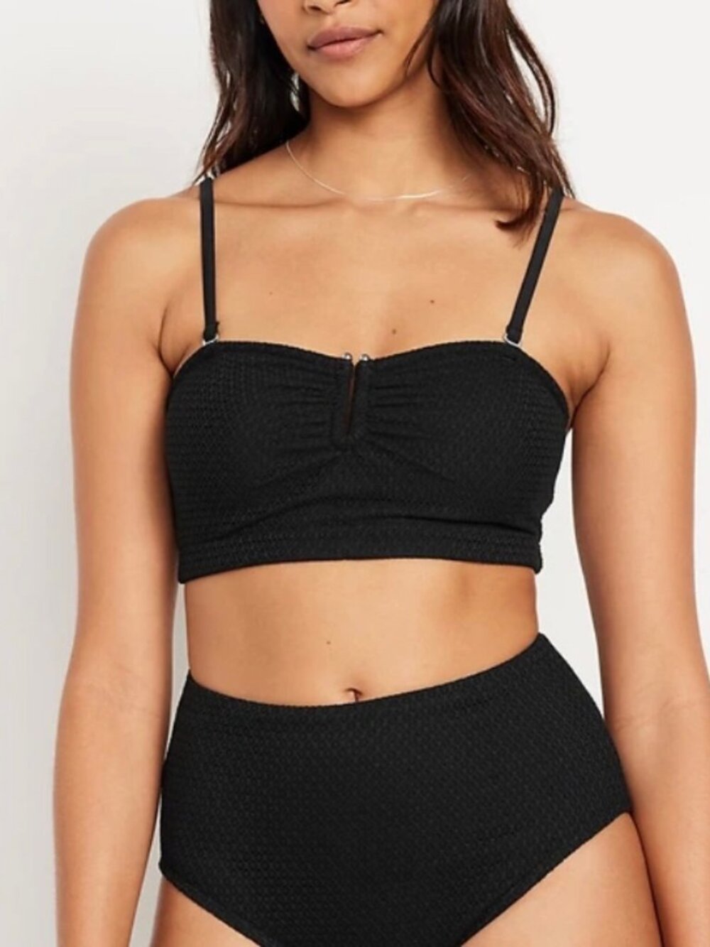 Old Navy NWT Crochet Bandeau Top and High Waisted Bottom Matching Set Size M